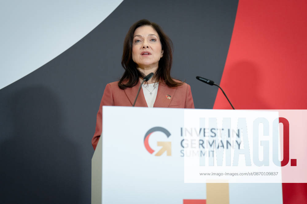 Invest in Germany Summit, Berlin, ESMT Invest in Germany Summit, Berlin, ESMT, Katherina Reiche, Federal Minister for Economic Affairs Berlin Berlin GER
