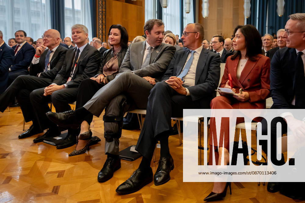 Invest in Germany Summit, Berlin, ESMT Invest in Germany Summit, Berlin, ESMT, Friedrich Merz, Federal Chancellor Katherina Reiche, Federal Minister of Economics Lars Klingbeil, Federal Minister of Finance Steffen Bilger, Federal Minister of Transportation Dorothee Bär, Federal Minister of Research Karsten Wildberger, Federal Minister of Digital Af