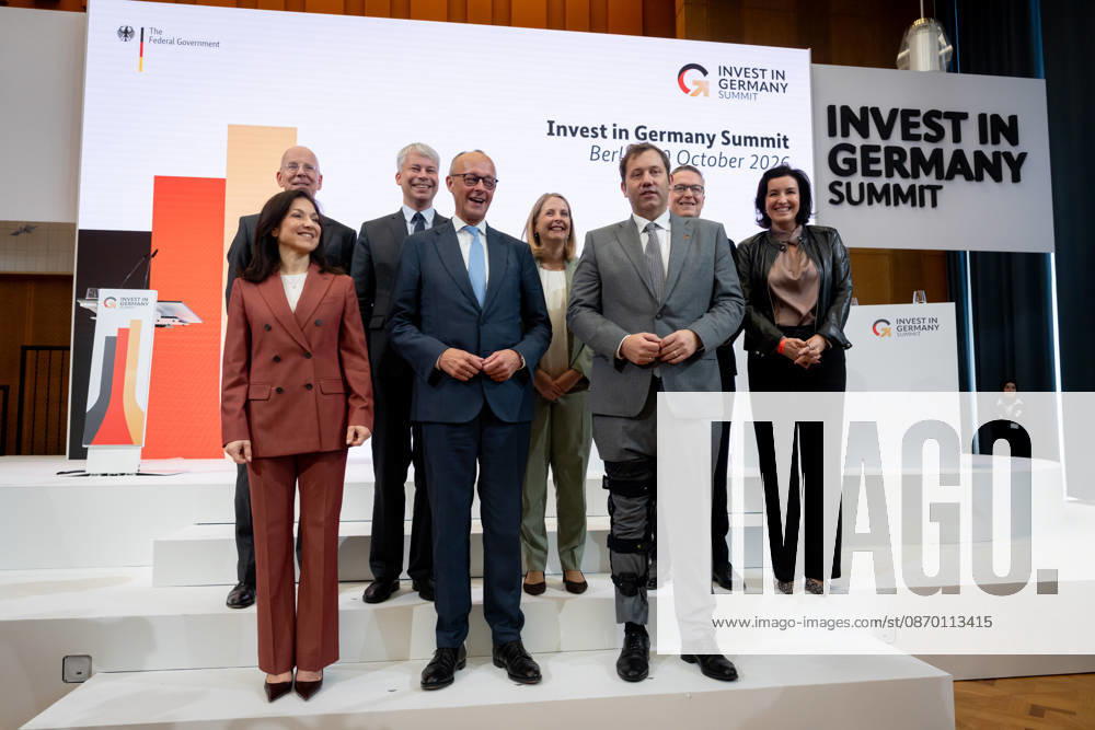 Invest in Germany Summit, Berlin, ESMT Invest in Germany Summit, Berlin, ESMT, Friedrich Merz, Federal Chancellor Katherina Reiche, Federal Minister of Economic Affairs Lars Klingbeil, Federal Minister of Finance Steffen Bilger, Federal Minister of Transportation Dorothee Bär, Federal Minister of Research Verena