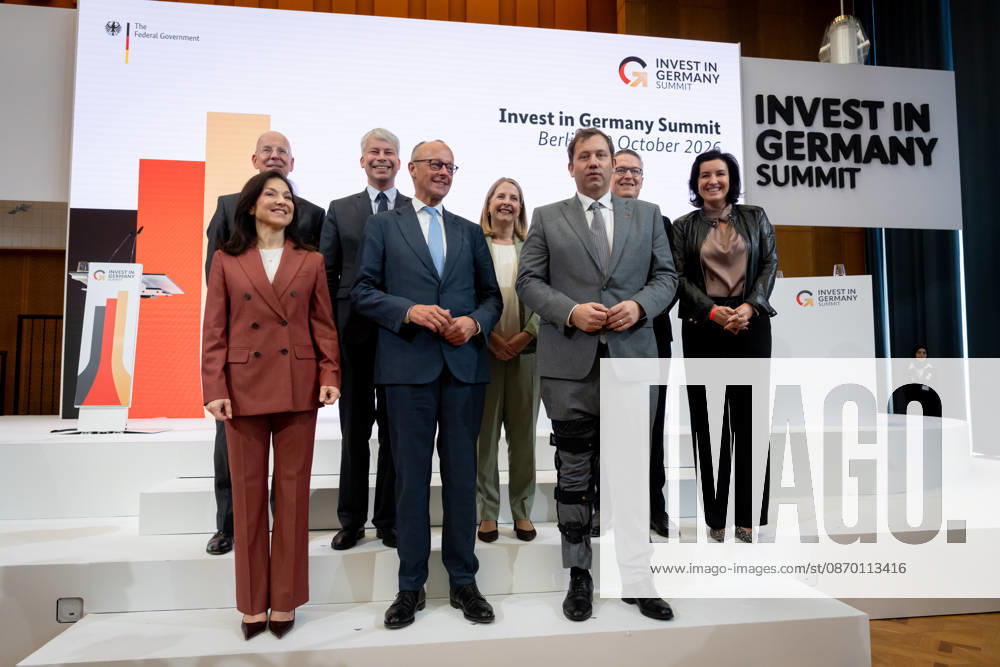 Invest in Germany Summit, Berlin, ESMT Invest in Germany Summit, Berlin, ESMT, Friedrich Merz, Federal Chancellor Katherina Reiche, Federal Minister of Economic Affairs Lars Klingbeil, Federal Minister of Finance Steffen Bilger, Federal Minister of Transportation Dorothee Bär, Federal Minister of Research Verena