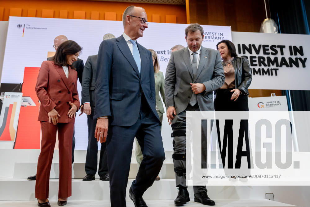 Invest in Germany Summit, Berlin, ESMT Invest in Germany Summit, Berlin, ESMT, Friedrich Merz, Federal Chancellor Katherina Reiche, Federal Minister of Economic Affairs Lars Klingbeil, Federal Minister of Finance Steffen Bilger, Federal Minister of Transportation Dorothee Bär, Federal Minister of Research Verena