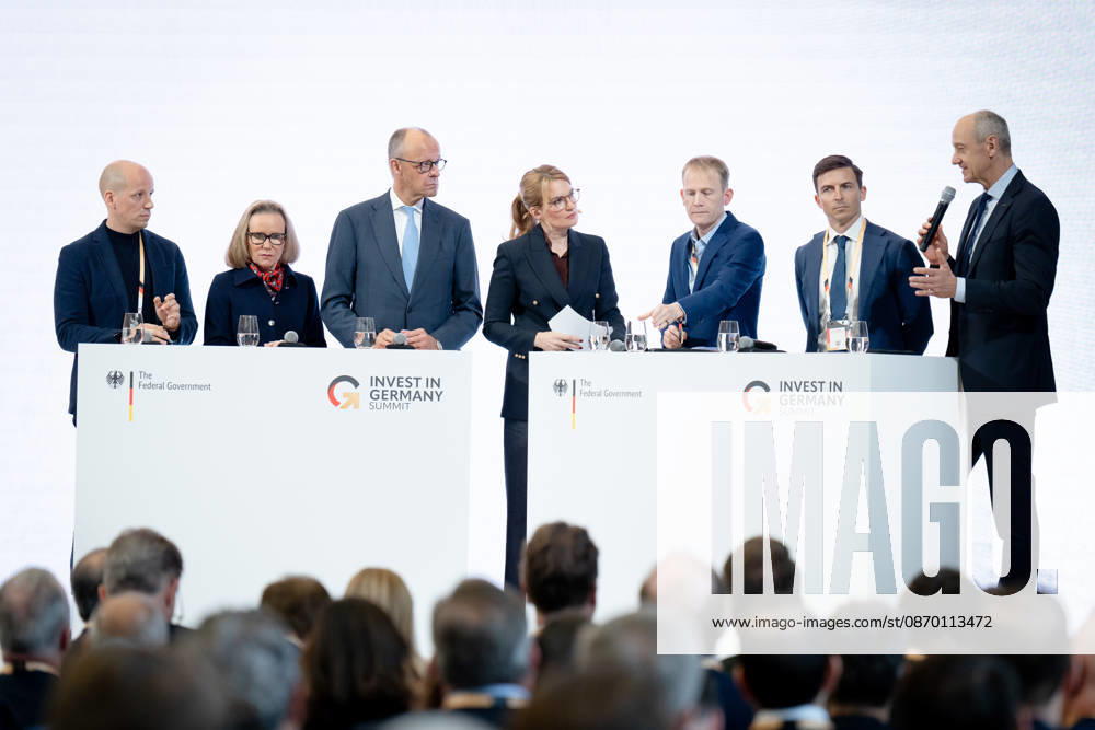 Invest in Germany Summit, Berlin, ESMT Invest in Germany Summit, Berlin, ESMT, Friedrich Merz, the German Chancellor, and investors Berlin Berlin GER
