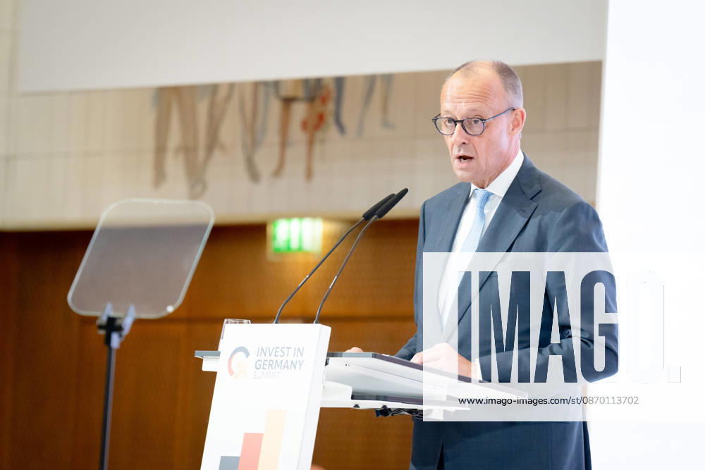 Invest in Germany Summit, Berlin, ESMT Invest in Germany Summit, Berlin, ESMT, Friedrich Merz, Federal Chancellor Berlin Berlin GER