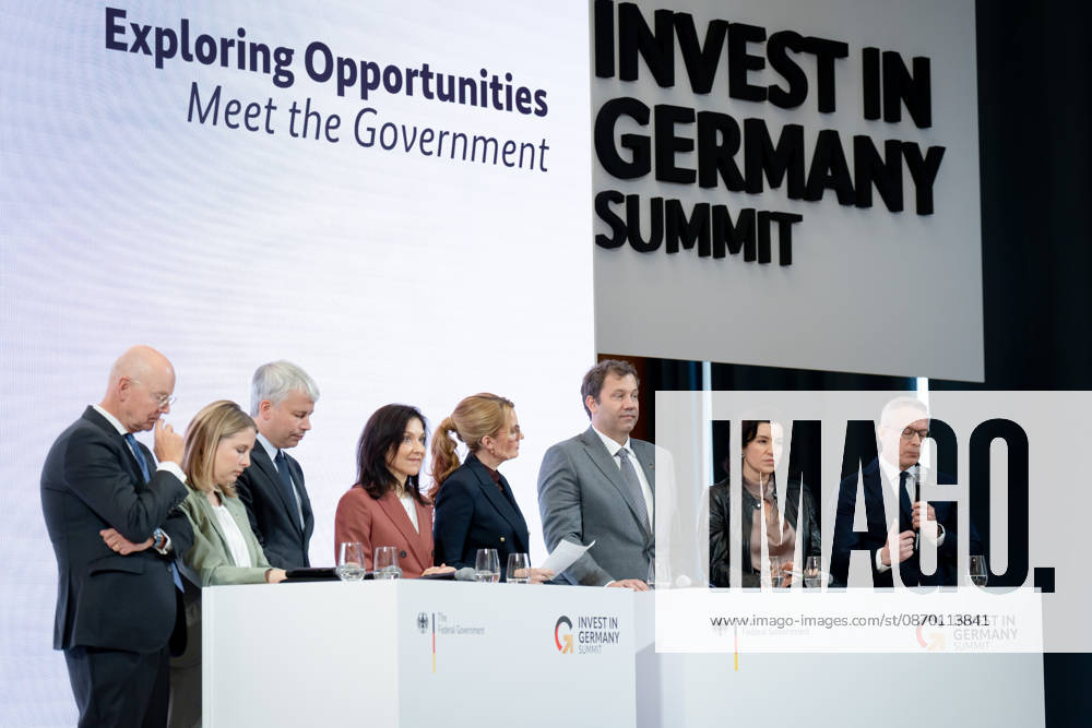 Invest in Germany Summit, Berlin, ESMT Invest in Germany Summit, Berlin, ESMT, Friedrich Merz, Federal Chancellor Katherina Reiche, Federal Minister of Economic Affairs Lars Klingbeil, Federal Minister of Finance Steffen Bilger, Federal Minister of Transportation Dorothee Bär, Federal Minister of Research Verena