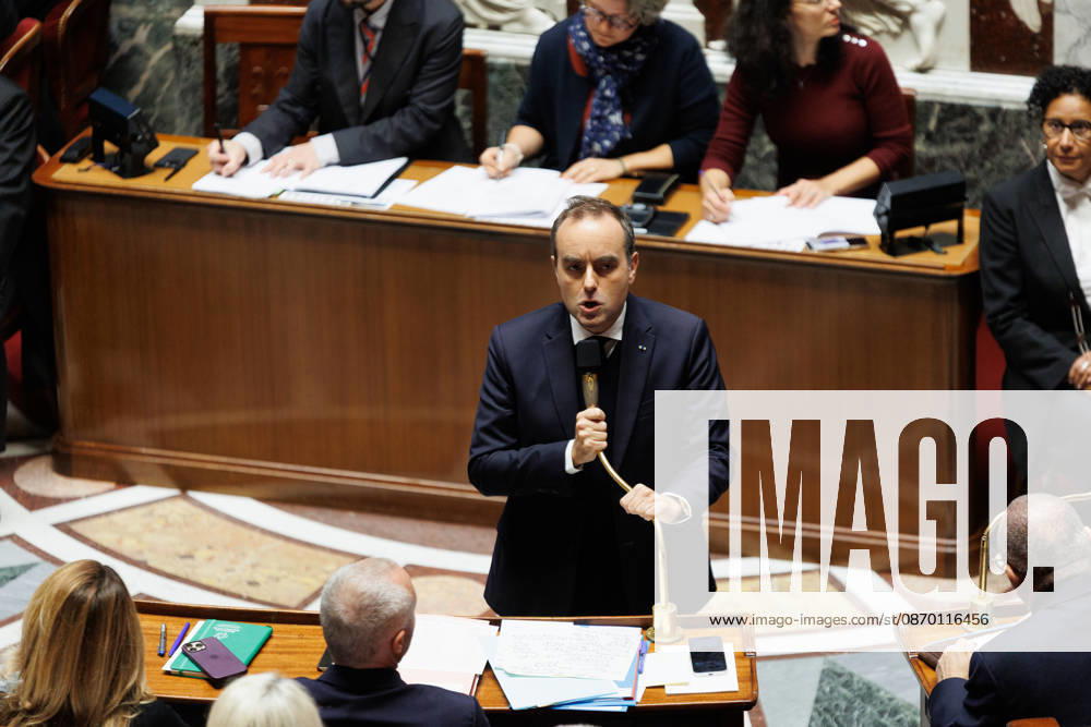 PRIME MINISTER So bastien LECORNU during a question and answer session with the government at the National Assembly in Paris, on October 20, 2026. - ZUMAs287 20261020_zip_s287_029