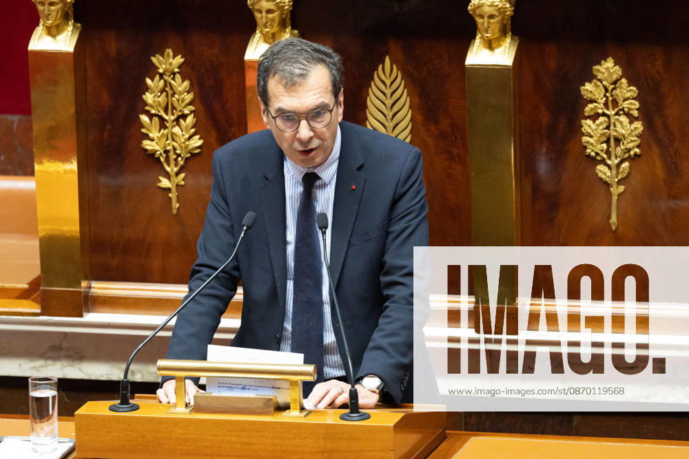 Debate on the 2027 social security budget - Paris French Minister of Labour and Solidarities Jean-Pierre Farandou addresses the National Assembly, French Parliament lower house, during the opening debate session on the 2027 social security budget (PLFSS), in Paris on October 20, 2026. Photo by Raphael Lafargue ABACAPRESS.COM Paris France
