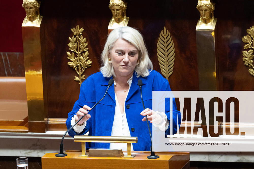 Debate on the 2027 social security budget - Paris France s Health Minister Stephanie Rist addresses the National Assembly, French Parliament lower house, during the opening debate session on the 2027 social security budget (PLFSS), in Paris on October 20, 2026. Photo by Raphael Lafargue ABACAPRESS.COM Paris France