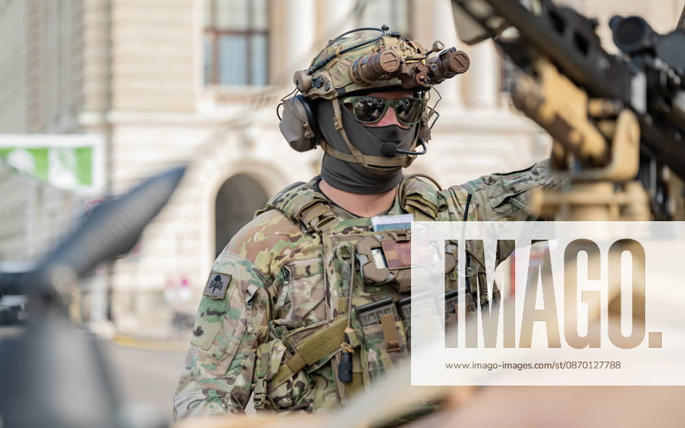 Press release regarding the Austrian Armed Forces information and demonstration event on National Day 2026. Image shows subject: symbolic image of the military in Vienna, Heldenplatz, Vienna, Austria