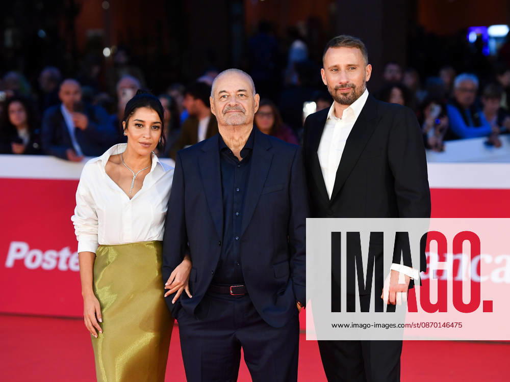 IPA89962062 - Rome, 2026 Film Festival Night 8. Red Carpet for the film *Changer leau des fleurs*. Pictured: LeÃ¯la Bekhti, Matthias Schoenaerts, Jean-Pierre Jeunet