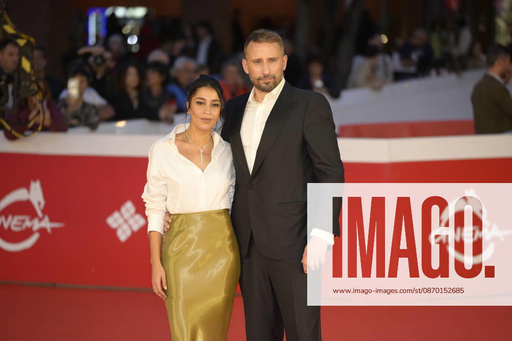 Leïla Bekhti (l) and Matthias Schoenaerts (r) attend the red carpet of film Changer l eau des fleurs at the 2026 Rome Film Fest, held at the Auditorium Parco della Musica. Rome Italy - ZUMAs197 20261020_aaa_s197_444