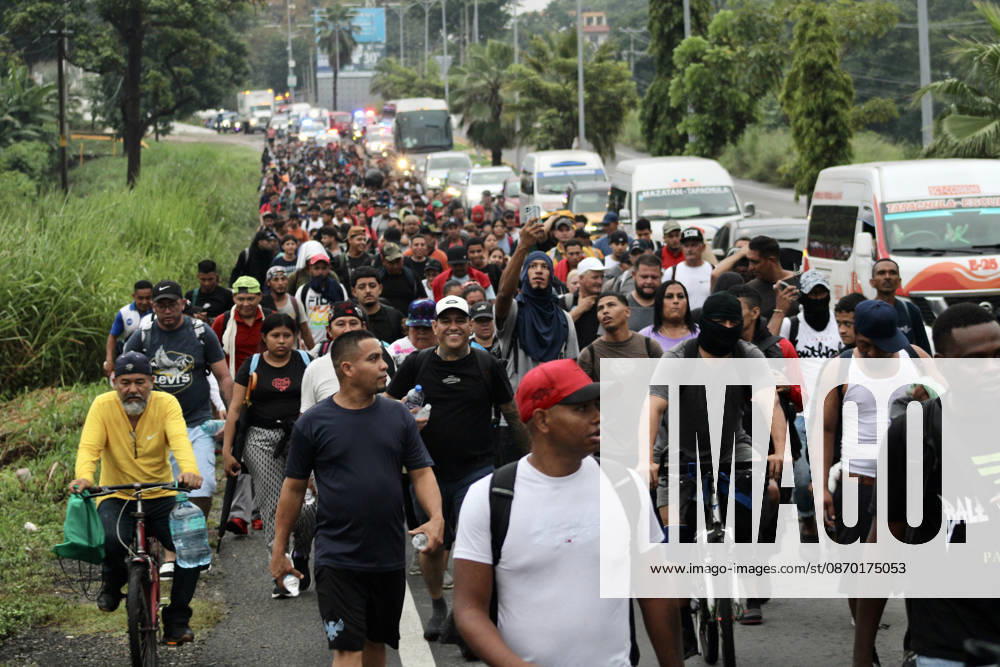 Central American migrants continue journey toward US from southern Mexico TAPACHULA, MEXICO – OCTOBER 20: A caravan of hundreds of migrants travels along a road, en route to the United States, in Tapachula, Mexico, on October 20, 2026. Hundreds of migrants who entered Mexico from Central America in recent days are moving forward in a caravan, seeking to reach the U.S. border. Jose Torres Anadolu Tapachula Mexico. Editorial use only. Please get in touch for any other usage.