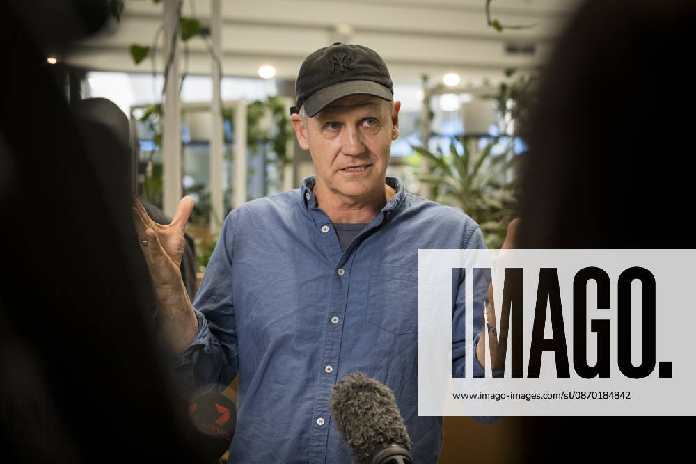 JAMIE FOXX DEADLOCKED, Producer Paul Currie speaks to the media on set of Jamie Foxxs new movie Deadlocked in Melbourne, Wednesday, October 21, 2026. ( NO ARCHIVING MELBOURNE VICTORIA Australia