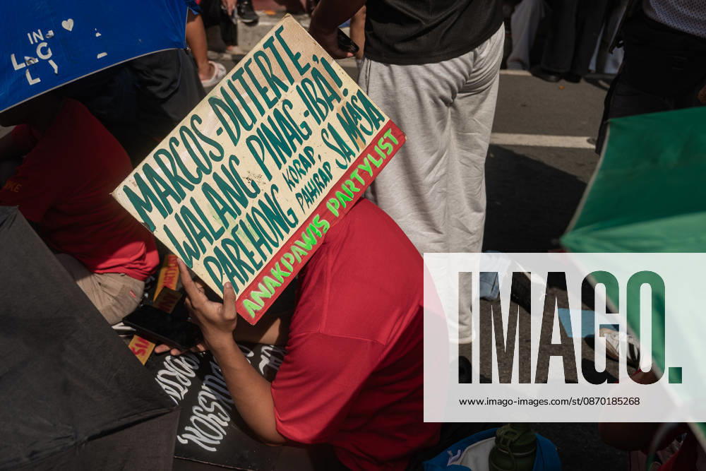 Hundreds of youth activists, rights advocates, and agrarian reform advocates marched with farmers, indigenous people, and workers as they celebrate Peasants Day. Quezon City Philippines - ZUMAy102 20261021_zip_y102_010