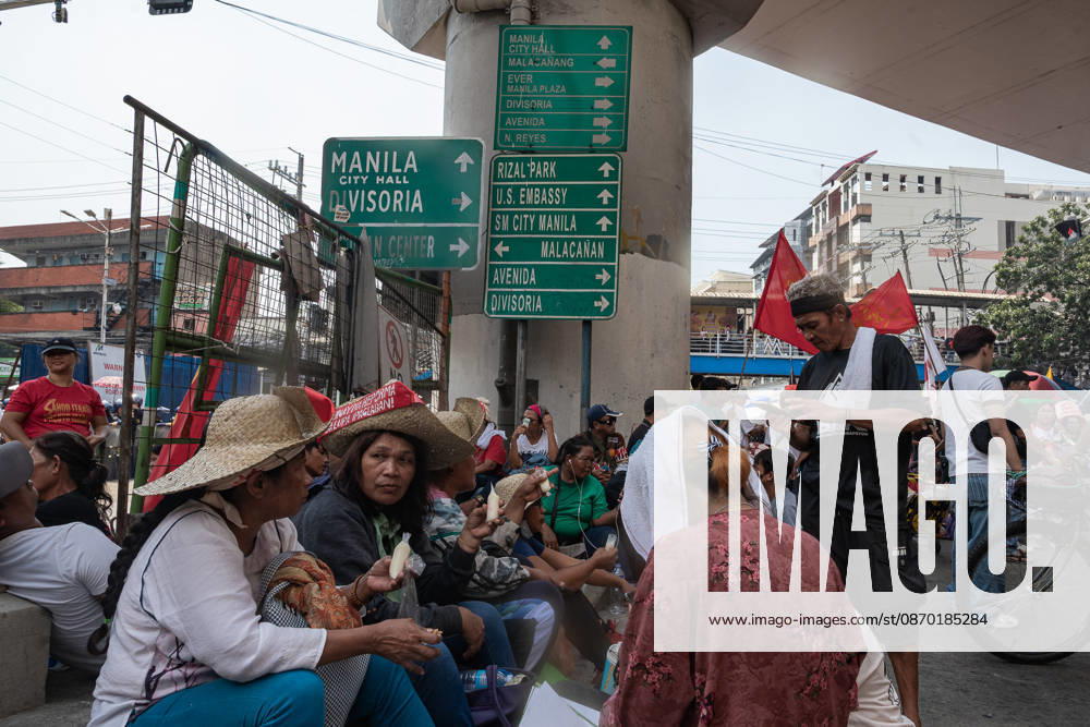 Hundreds of youth activists, rights advocates, and agrarian reform advocates marched with farmers, indigenous people, and workers as they celebrate Peasants Day. Quezon City Philippines - ZUMAy102 20261021_zip_y102_016