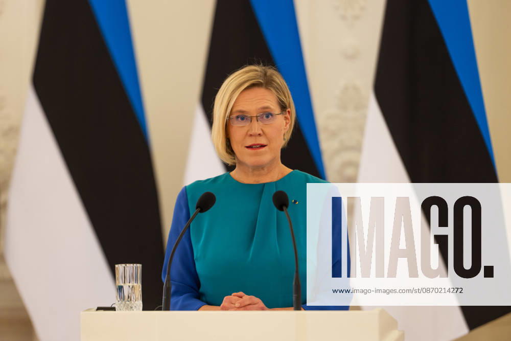 Lithuanian President Nauseda meets newly elected Estonian President Madise in Vilnius VILNIUS, LITHUANIA - OCTOBER 21: Newly elected Estonian President Ulle Madise delivers remarks during a joint press conference with Lithuanian President Gitanas Nauseda (not seen) following their meeting in Vilnius, Lithuania, on October 21, 2026. The meeting focused on bilateral relations, regional security and defense, support for Ukraine, strategic infrastructure, and Lithuania s priorities for its presidency of the Council of the European Union in the first half of 2027. Yauhen Yerchak Anadolu Vilnius Lithuania. Editorial use only. Please get in touch for any other usage.