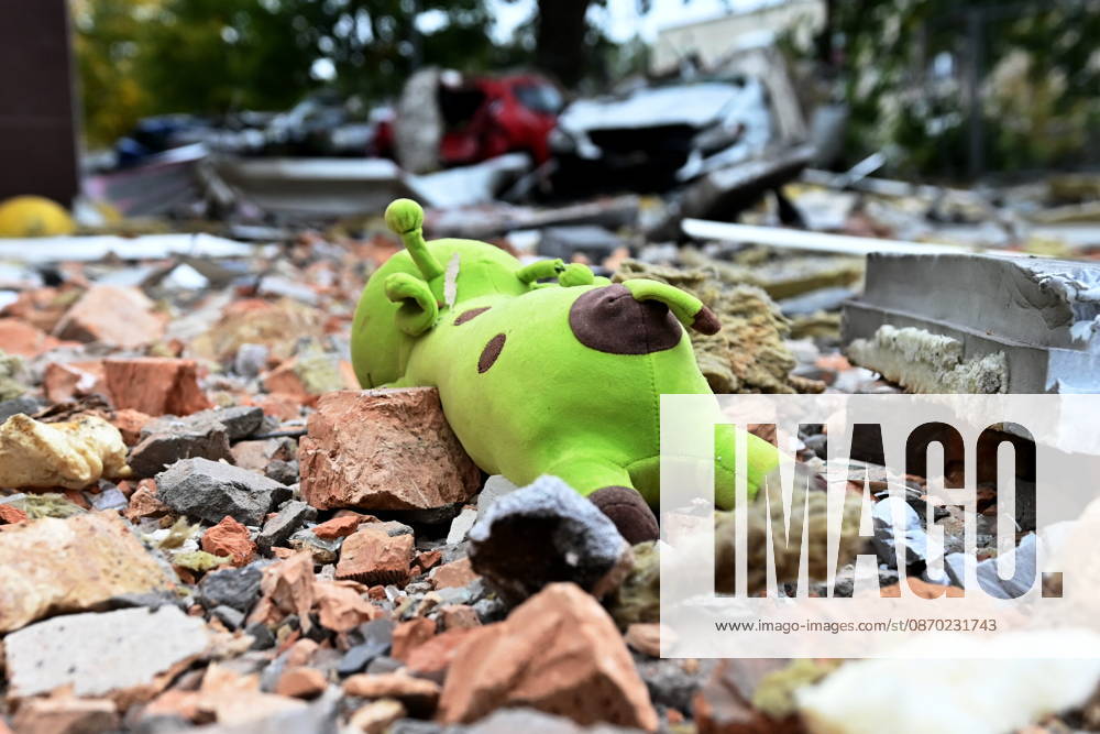 Aftermath Of A Russian Drone Strike In Kyiv A child s toy lies among the debris at the site of an apartment building damaged by a Russian drone strike during a Russian attack on Kyiv, Ukraine, on October 21, 2026. Kyiv Ukraine
