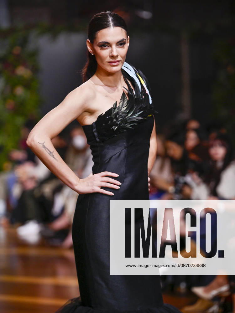 A model walks the runway during the ASN s - SENORITO ORTEGA fashion show, as part of Atelier Couture, held at the Fabrica de Tapices, on october 20, 2026, in Madrid, Spain. Madrid Spain - ZUMAc312 20261021_zsp_c312_046