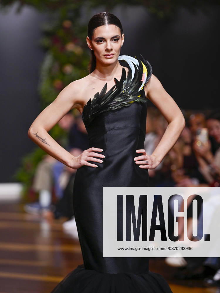 A model walks the runway during the ASN s - SENORITO ORTEGA fashion show, as part of Atelier Couture, held at the Fabrica de Tapices, on october 20, 2026, in Madrid, Spain. Madrid Spain - ZUMAc312 20261021_zsp_c312_024