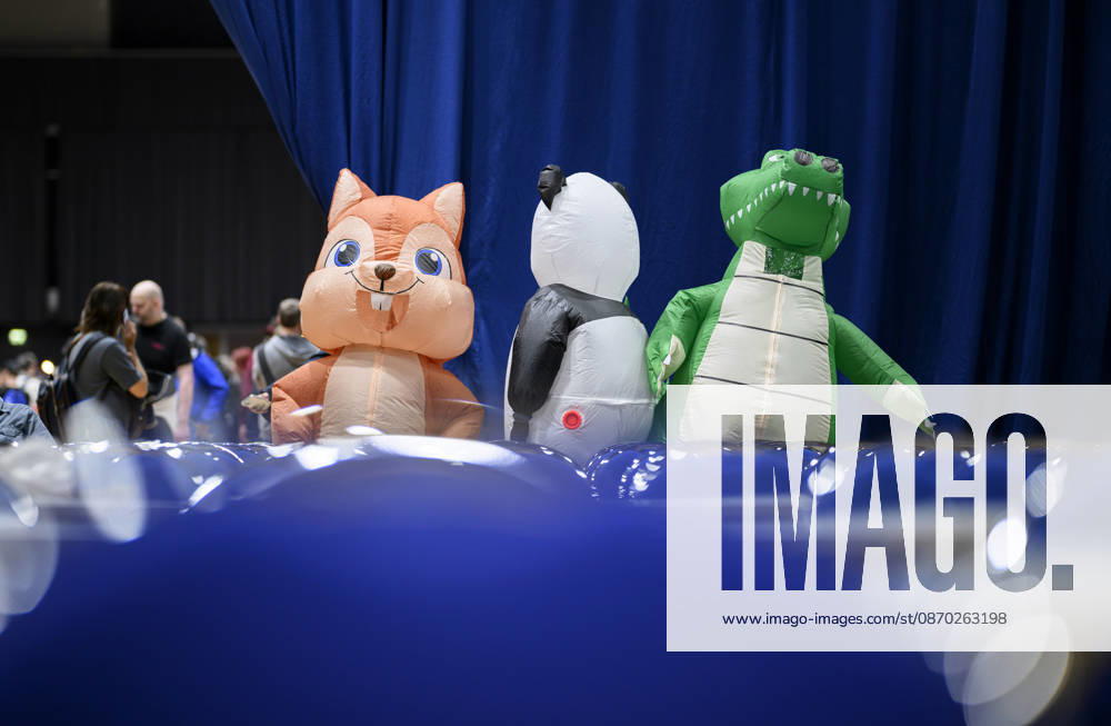 Feature: Inflatable Figures at the Trade Show, New Product Showcase, on October 21, 2026; SPIEL Essen Trade Show, October 22–25, 2026, in Essen, Germany, Grugahalle