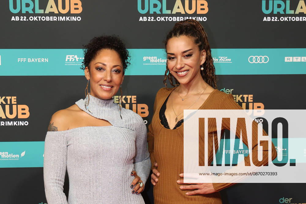 Jessica Wahls and Nadja Benaissa at the premiere of *Der perfekte Urlaub* at Cinedom on October 21, 2026, in Cologne, Germany. The premiere of *Der perfekte Urlaub* in Cologne, Germany