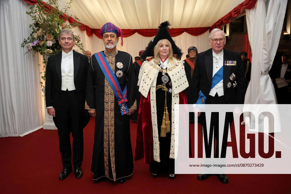 Oman s Sultan Haitham bin Tariq attends Guildhall State Banquet in London Oman s Sultan Haitham bin Tariq, Lady Mayor of the City of London Dame Susan Langley and Prince Richard, Duke of Gloucester pose as they attend the Guildhall State Banquet during the Sultan s state visit to Britain, in London, October 21, 2026., Credit:Isabel Infantes PA ROTA - B68 Avalon UNITED KINGDOM, London