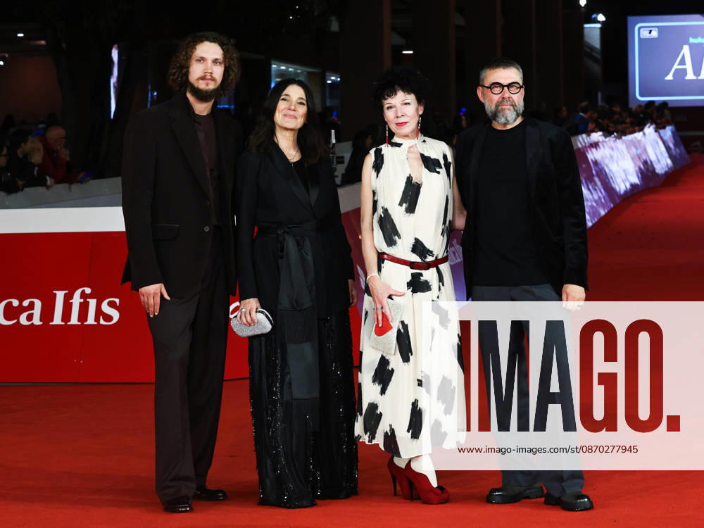 IPA90001046 - Rome, 2026 Film Festival Evening 9 Red carpet event for the film UÄ¼a (Ulya) Pictured: KÄrlis Arnolds Avots, Stefania Rifiordi, Ieva JurjÄne, and Viesturs KairiÅ¡s in attendance