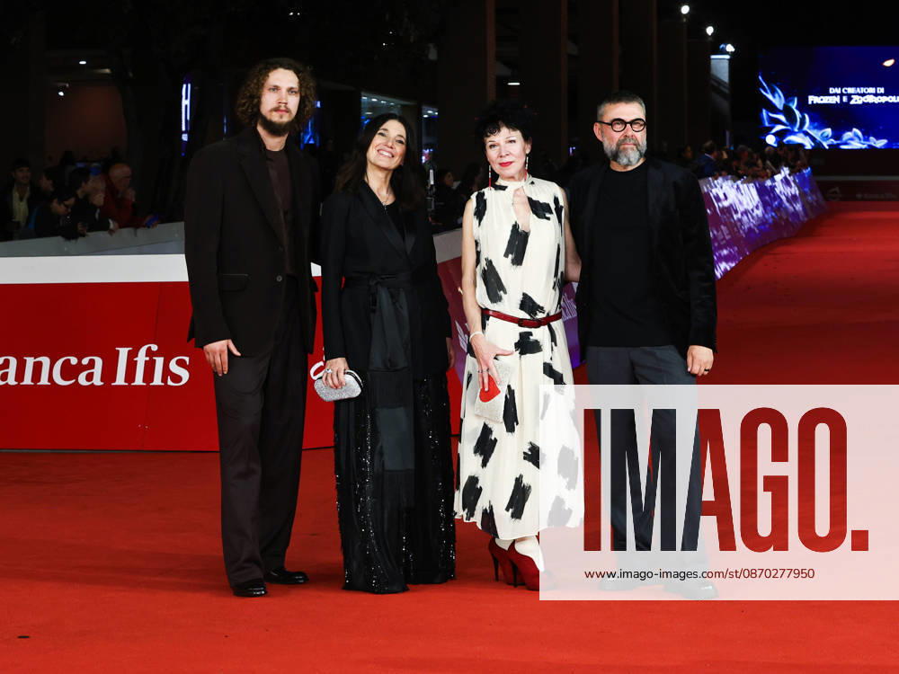 IPA90001050 - Rome, 2026 Film Festival Evening 9 Red carpet for the film Uļa (Ulya) Pictured: KÄrlis Arnolds Avots, Stefania Rifiordi, Ieva JurjÄne, and Viesturs KairiÅ¡s in attendance