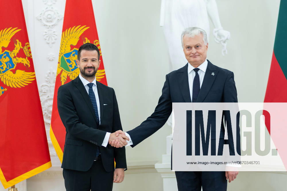 Gitanas Nauseda, President of the Republic of Lithuania, received Jakov Milatovic, President of Montenegro, who was visiting Lithuania. Vilnius