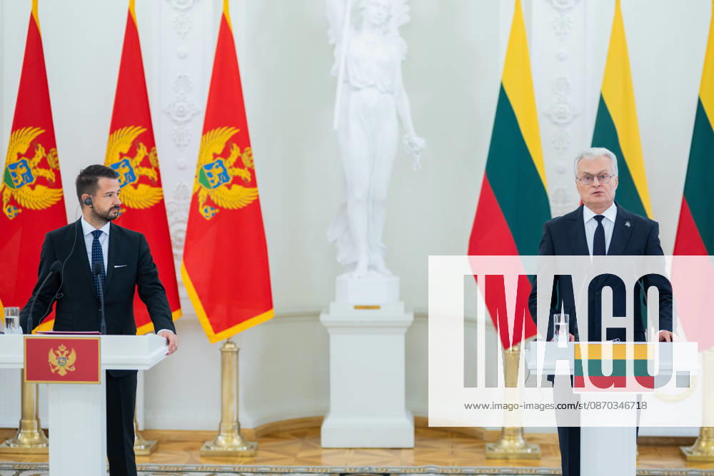 Gitanas Nauseda, President of the Republic of Lithuania, received Jakov Milatovic, President of Montenegro, who was visiting Lithuania. Vilnius