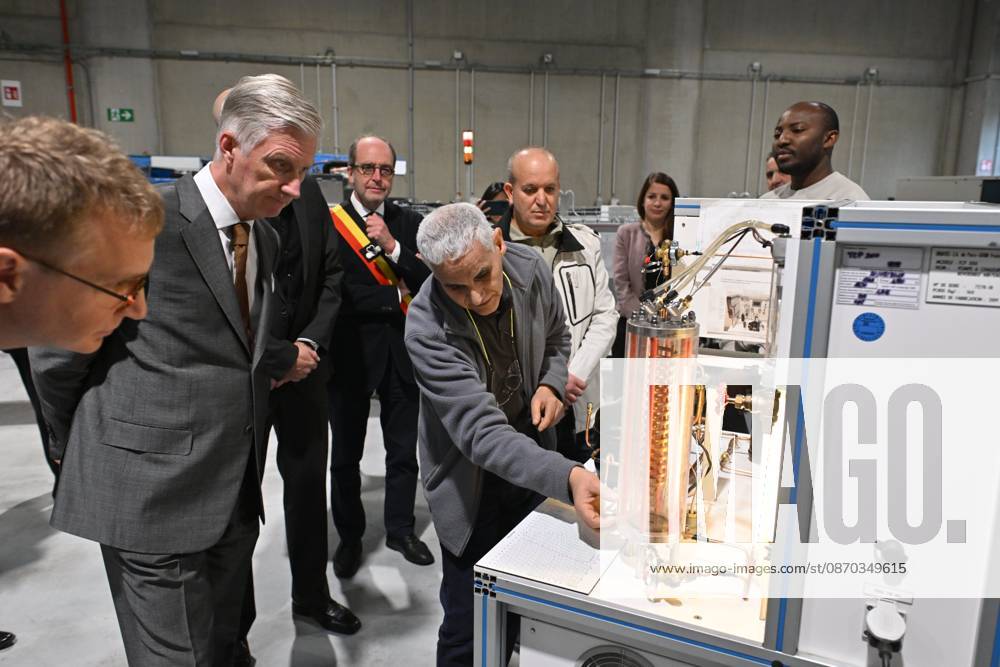 The King Visits Technicity Brussels ANDERLECHT, BELGIUM - OCTOBER 22 : King Philippe visits Technicity.brussels, the training and employment hub for the technology industry, in Anderlecht. Technicity.brussels was established through a public-private partnership and is aimed at job seekers, employees seeking retraining or further education, and students and teachers from secondary schools and colleges. The organization offers hands-on technical training and actively assists participants in finding a job. Companies can turn to it for continuing education for their staff or to rent modern technical infrastructure. During his visit, the King toured four training workshopselevator technology; HVAC and refrigeration technology; welding; and ele