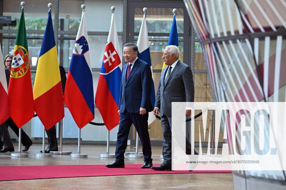 Vietnamese President To Lam - European Council President Costa meeting in Brussels BRUSSELS, BELGIUM - OCTOBER 22: Vietnamese President To Lam (L) meets with European Council President Antonio Costa (R) in Brussels, Belgium, on October 22, 2026. Dursun Aydemir Anadolu Brussels Belgium. Editorial use only. Please get in touch for any other usage.