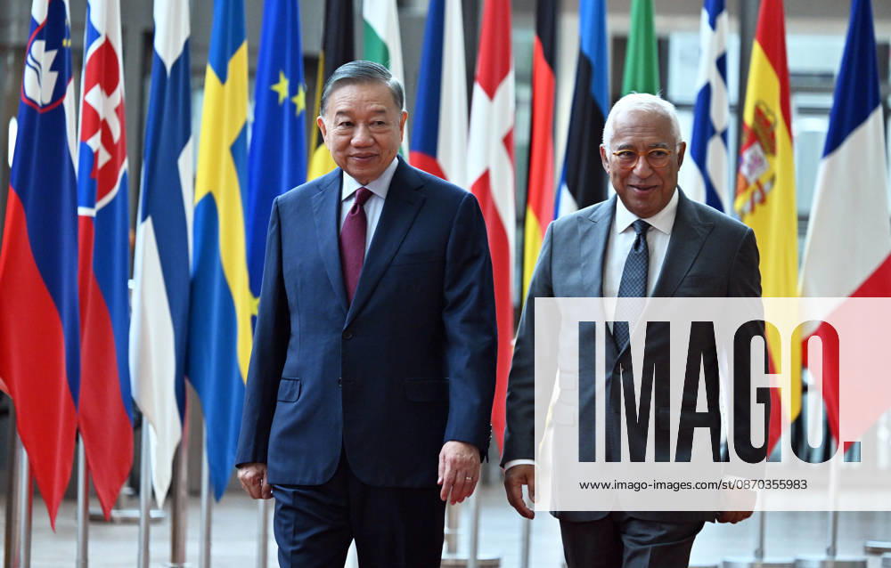 Vietnamese President To Lam - European Council President Costa meeting in Brussels BRUSSELS, BELGIUM - OCTOBER 22: Vietnamese President To Lam (L) meets with European Council President Antonio Costa (R) in Brussels, Belgium, on October 22, 2026. Dursun Aydemir Anadolu Brussels Belgium. Editorial use only. Please get in touch for any other usage.