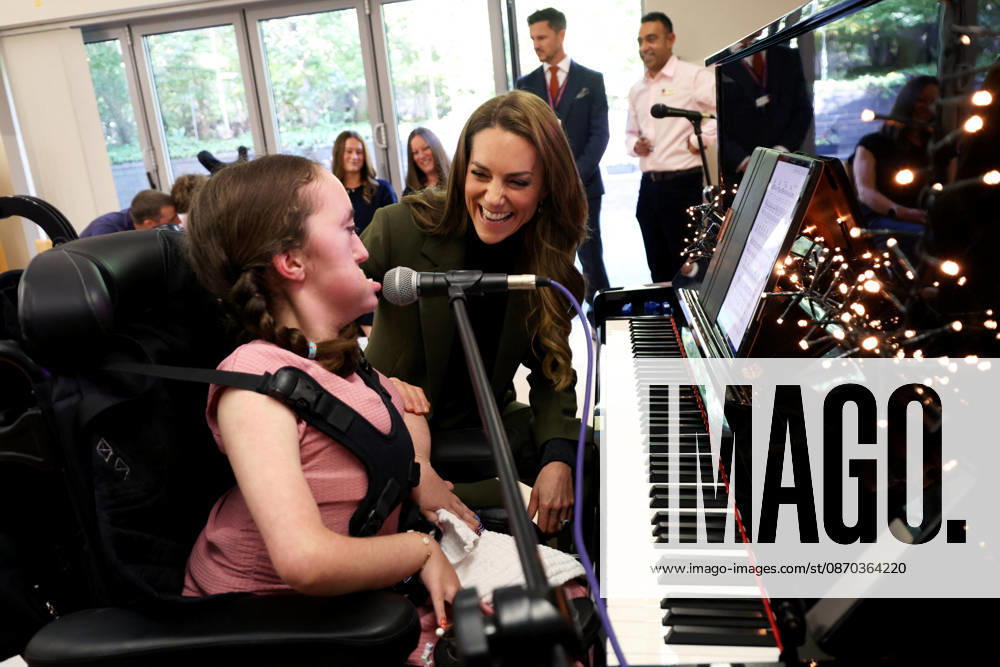Britain s Kate, Princess of Wales visits Ipswich Britain s Kate, Princess of Wales, meets Charlotte Freegard during a music therapy session at The Treehouse children s hospice, as part of a visit to learn about the care and support provided by East Anglia s Children s Hospices (EACH), in Ipswich, Britain, October 22, 2026., Credit:Avalon.red PA ROTA - B68 Avalon UNITED KINGDOM, Ipswich