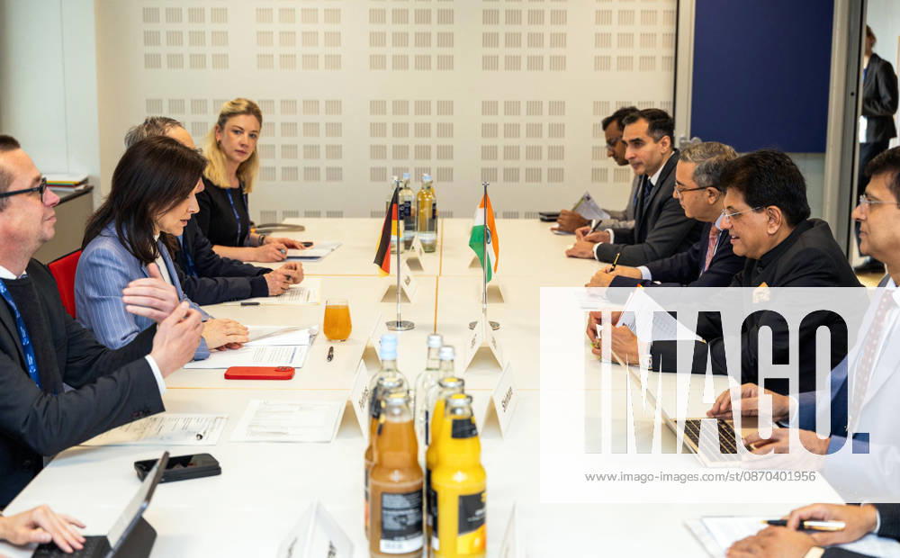 Union Minister Piyush Goyal meets Germany s Federal Minister for Economic Affairs and Energy, Katherina Reiche New Delhi, Oct 22 (ANI): Union Commerce and Industry Minister Piyush Goyal during a meeting with Germany s Federal Minister for Economic Affairs and Energy, Katherina Reiche, in New Delhi on Thursday. (@PiyushGoyal X ANI Photo) New Delhi Delhi India