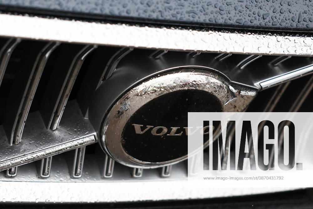 Warsaw Economy And Daily Life In The Rainy Day Volvo logo is seen on a car in Warsaw, Poland on October 22, 2026. Warsaw Poland