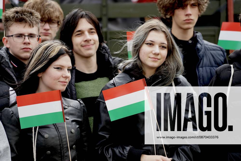 March of the Hungarian Prime Minister s party (Tisza Party) on the eve of the October 23 national holiday, commemorating the 70th anniversary of the 1956 Hungarian Revolution. October 23, 2026, marks the historic 70th anniversary of the 1956 Hungarian Revolution, a nationwide uprising against Soviet occupation and oppressive communist rule. This landmark anniversary is being observed through massive, solemn, and highly modernized nationwide commemorations across Hungary. Budapest Hungary - ZUMAp159 20261022_int_p159_534