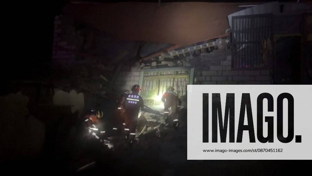 This screen grab made from the CCTV+ footage released on October 23, 2026 shows rescuers searching through ruins with flashlight after a 7.0-magnitude earthquake on October 23, 2026 in Nagqu, Xizang Autonomous Region of China. At least 16 people have been killed and 11 seriously injured as of 05:20 on Friday after a 7.0-magnitude earthquake hit southwest China s Xizang Autonomous Region on Thursday night, according to Nagqu City s earthquake relief headquarters.
