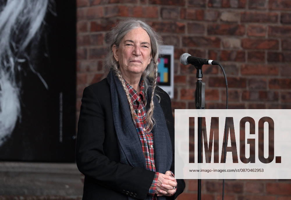 Patti Smith receives a tribute ahead of the 2026 Princess of Asturias Awards at the Fabrica de Armas cultural center in Oviedo on October 22, 2026, Oviedo, Spain