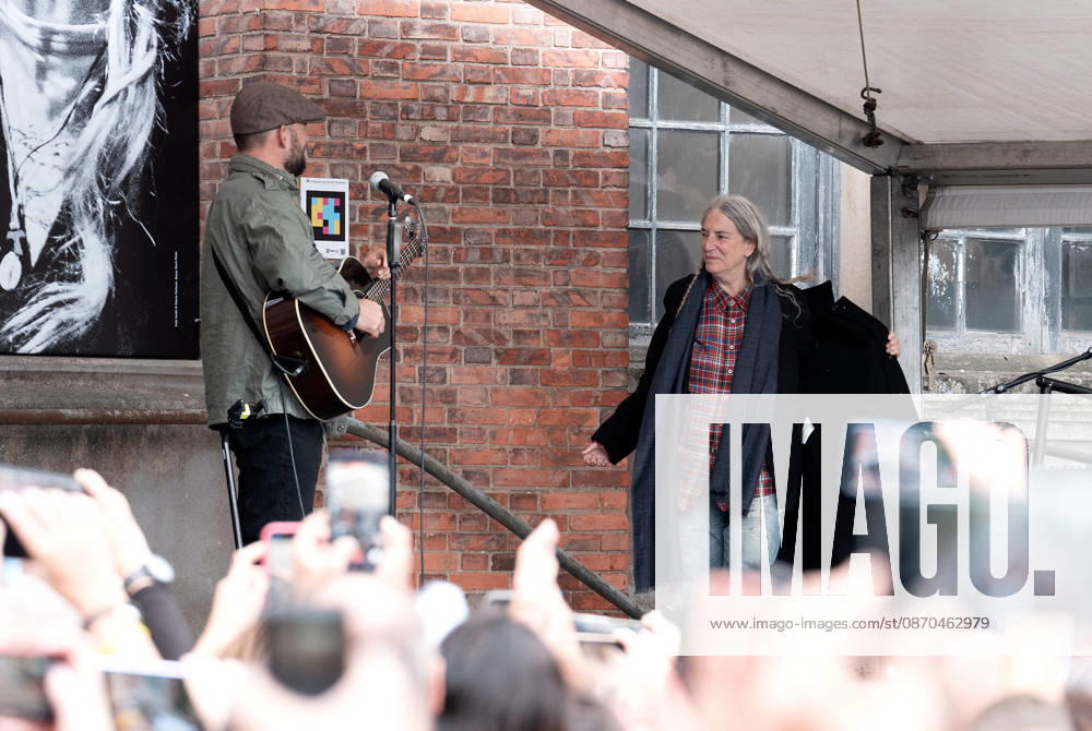 Patti Smith receives a tribute ahead of the 2026 Princess of Asturias Awards at the Fabrica de Armas cultural center in Oviedo on October 22, 2026, Oviedo, Spain