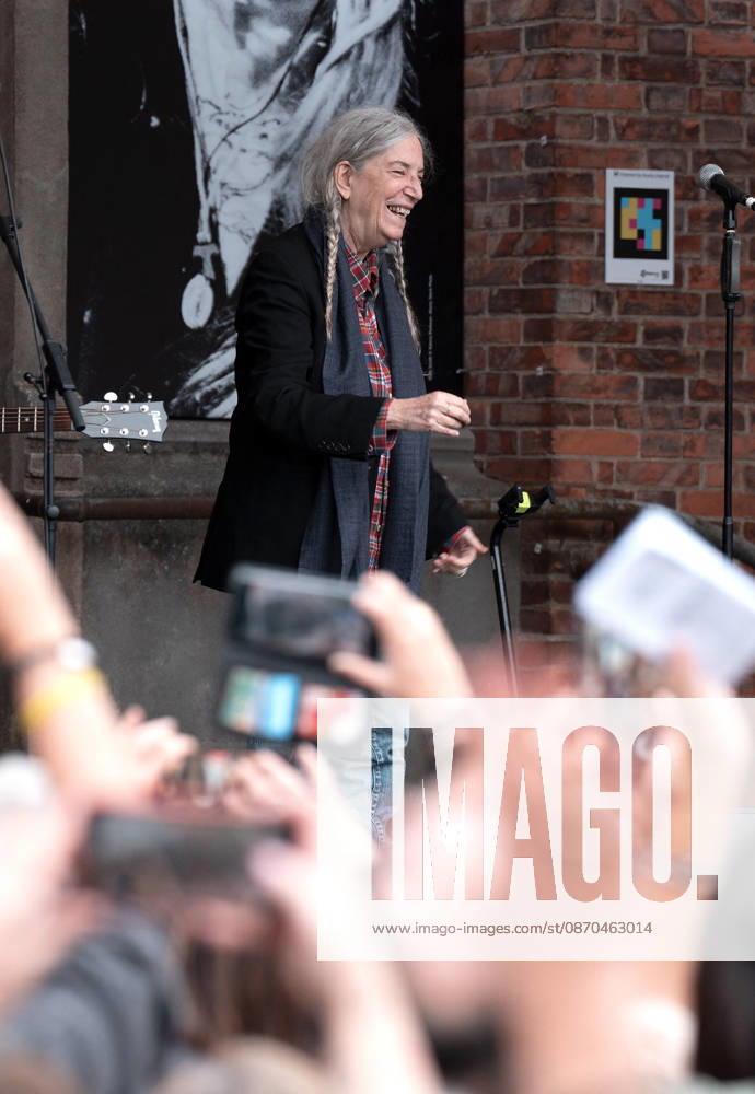 Patti Smith receives a tribute ahead of the 2026 Princess of Asturias Awards at the Fabrica de Armas cultural center in Oviedo on October 22, 2026, Oviedo, Spain