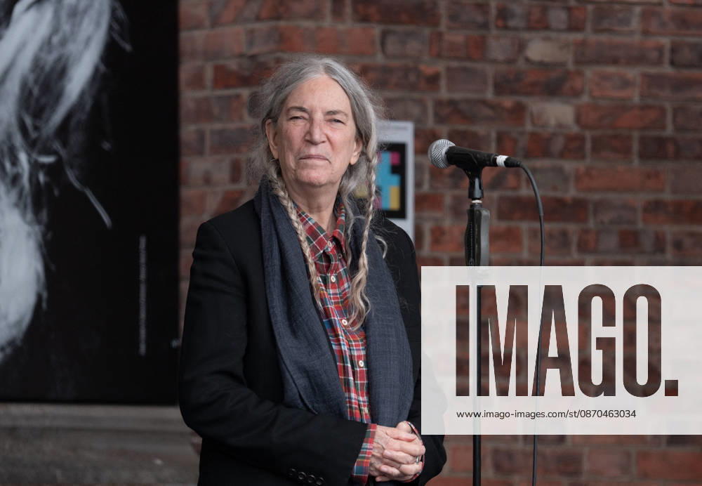 Patti Smith receives a tribute ahead of the 2026 Princess of Asturias Awards at the Fabrica de Armas cultural center in Oviedo on October 22, 2026, Oviedo, Spain