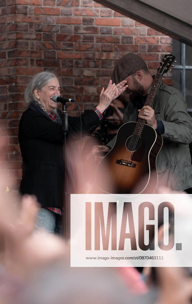 Patti Smith receives a tribute ahead of the 2026 Princess of Asturias Awards at the Fabrica de Armas cultural center in Oviedo on October 22, 2026, Oviedo, Spain