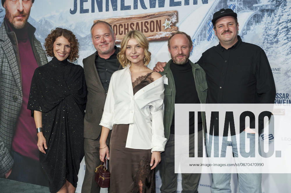 Eva Maria Reichert, Hanno Salonen, Sarah Thonig, Florian Brückner, and Frederic Linkemann at the premiere of the film *Kommissar Jennerwein: Hochsaison* at the Astor Film Lounge in Arri Munich, October 22, 2026 Foto:xN.xKolinzx xFuturexImagex jennerwein_6075