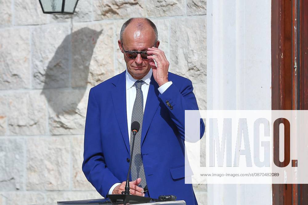 Sveti Stefan, Montenegro, October 22, 2026: The Chancellor s Trip Abroad for the Berlin Process Summit; Press Conference with Federal Chancellor Friedrich Merz (CDU)