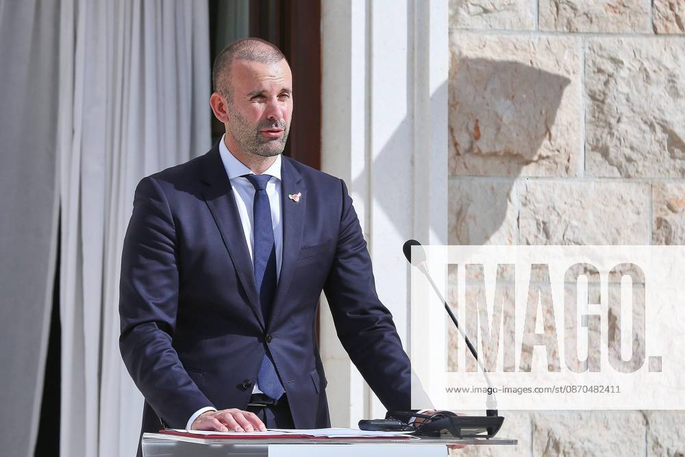 Sveti Stefan, Montenegro, October 22, 2026—The Chancellor’s trip abroad for the Berlin Process Summit; press conference with Montenegro’s Prime Minister Milojko Spajic