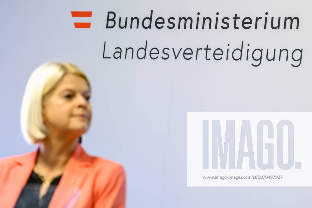Press Conference on the BMLV Youth Monitor 2026—Federal Minister of Defense Klaudia Tanner (ÖVP) on October 23, 2026, at the press conference titled What Do Young People Think About the Austrian Armed Forces? held at the Rossauer Barracks in Vienna, Vienna, Austria