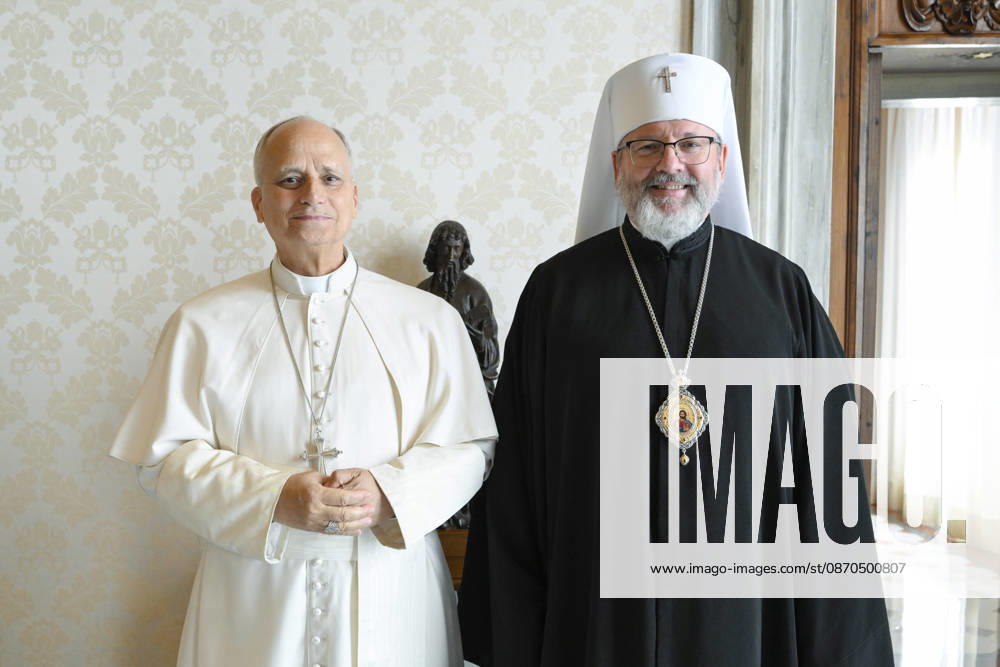 ITALY - REL - POPE LEO XIV RECEIVES IN PRIVATE AUDIENCE HIS BEATITUDE SVIATOSLAV SHEVCHUK, MAJOR ARCHBISHOP OF KYIV- HALYC October 23, 2026 Italy, Rome, Vatican October 23, 2026 October 23, 2026 Pope Leo XIV receives in audience His Beatitude Sviatoslav Shevchuk, Major Archbishop of Kyiv-Halyc - NO BOOKS