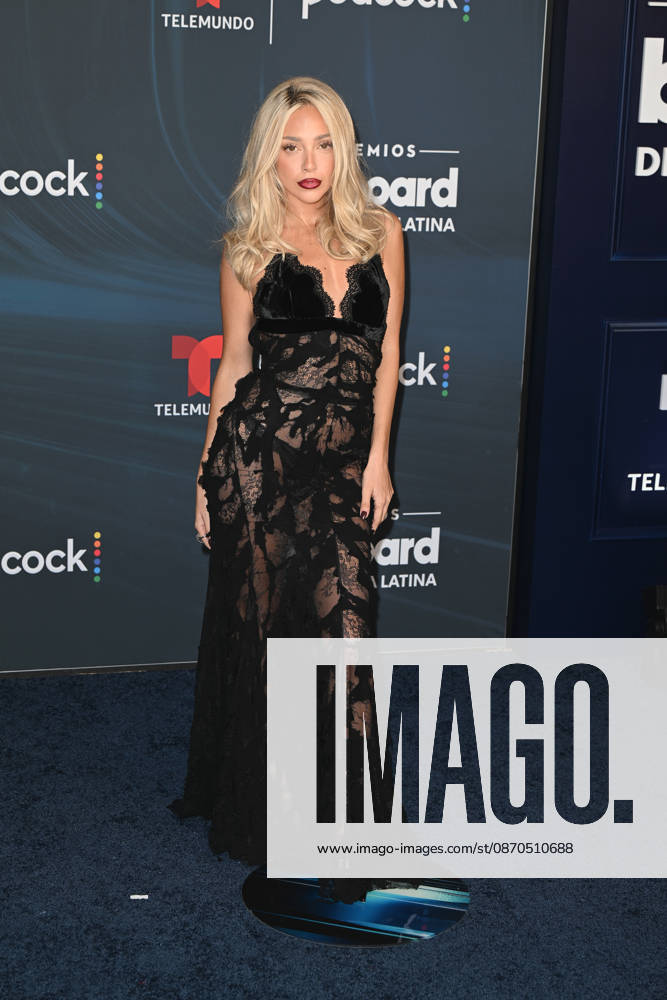 MIAMI, FL - OCTOBER 22: Ana Mena at the 2026 Billboard Latin Music Awards at James L. Knight Center on October 22, 2026 in Miami, Florida.