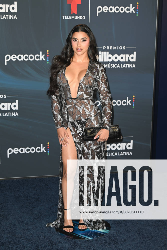 MIAMI, FL - OCTOBER 22: Valeria Carruyo at the 2026 Billboard Latin Music Awards at James L. Knight Center on October 22, 2026 in Miami, Florida.