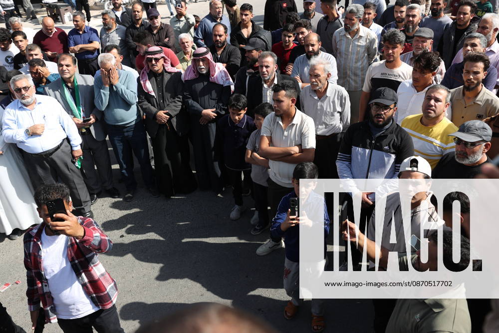 Protest against Israel’s ongoing attacks and violations in Syria QUNEITRA, SYRIA - OCTOBER 23: Syrians gather to protest the Israeli army’s attacks, raids and violations on border areas in Quneitra, Syria on October 23, 2026. Izz Aldien Alqasem Anadolu Quneitra Syria. Editorial use only. Please get in touch for any other usage.